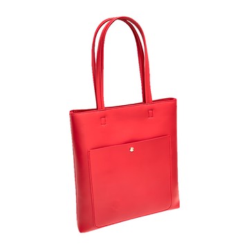 肩背包 聚酯纖維/棉  40 x 30cm  紅色