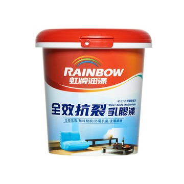 虹牌 彩虹屋全效抗裂乳膠漆 玫瑰白 1L
