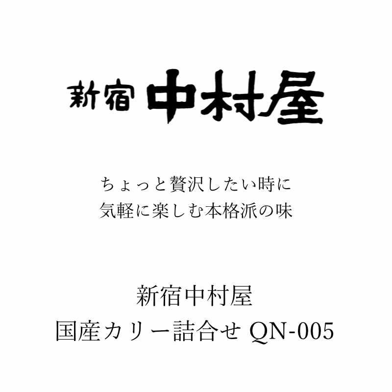 お歳暮 ギフト 出産祝い 内祝い お返し 新宿中村屋 国産カリー詰合せQN-005 送料無料 結婚祝い 出産内祝い お礼 お供え 香典返し