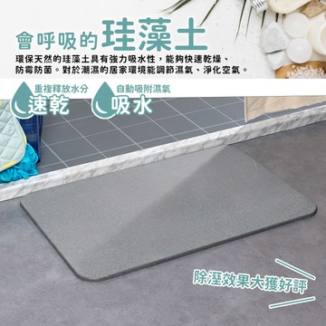 速乾吸水珪藻土地墊40x30cm 矽藻土地墊 腳踏墊-3色可選