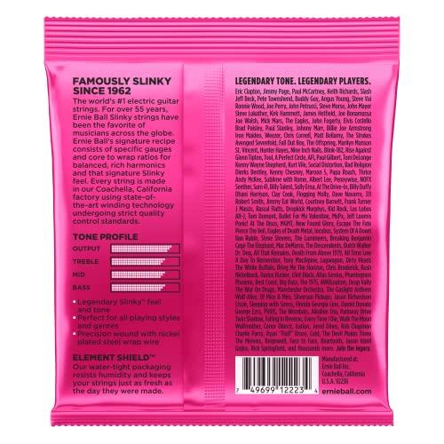 Ernie Ball Nickel Super Slinky Pink Electric Guitar Strings Pack