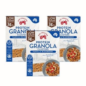 低糖烘烤堅果穀物燕麥片(香草藍莓)(450g)-3盒組