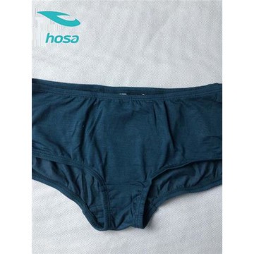 HOSA浩沙簡約中腰純色莫代爾面料女士平角內褲少女青年121621212