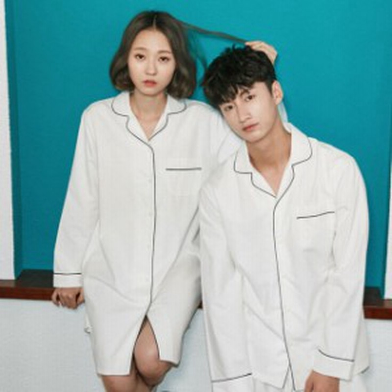 ルームウェア パジャマ メンズ ナイトウェア 上下セット 秋 夫婦 冬 春 カップル 長袖 レディース 前開きペア お揃い パジャマ 部屋着 夏 通販 Lineポイント最大1 0 Get Lineショッピング