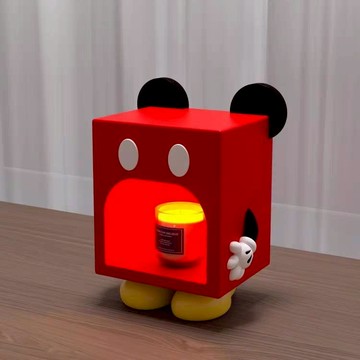 【LanguoTree蘭果樹】{現貨}Mickey方米奇香氛燈（定時款調光款）/小夜燈-(青春會謝幕,光不會熄！畢業季-迪士尼融蠟燈/蠟燭燈/情人節禮物/交換禮物/獅子座生日禮物)