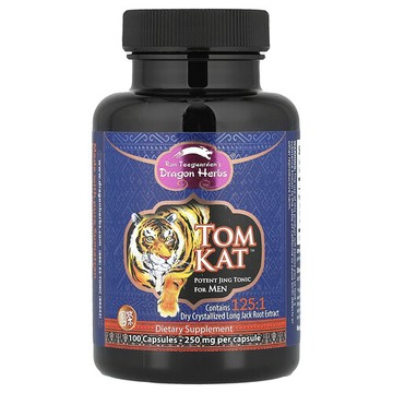 Dragon Herbs, Tom Kat，男士高效增補配方，250 毫克，100 粒膠囊