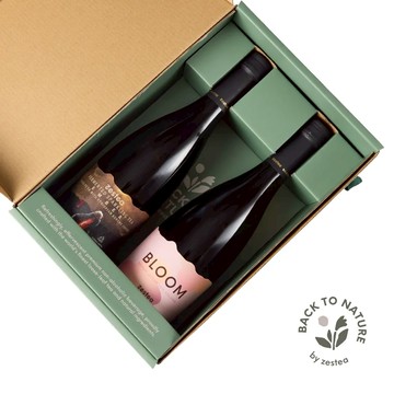 回歸自然 2入禮盒 - 無酒精微氣泡香檳、聚餐最佳選擇 - Muscat歡慶*1瓶+EMBER微燼*1瓶