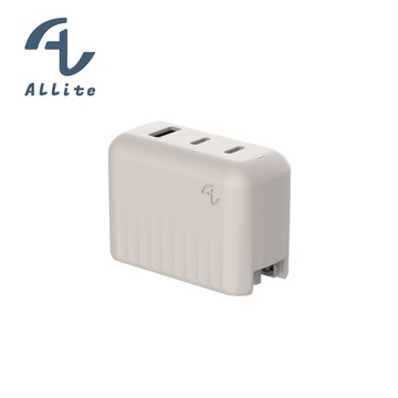 [萬摩科技]Allite A1 PRO 70W 1A+2C 氮化鎵三孔快充-淺灰褐