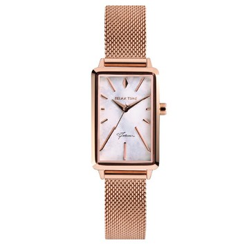 Relax Time 璀璨雋永系列 玫瑰石紋米蘭帶手錶 29mm RT-99-1｜樂天全館特惠中★指定刷卡回饋10%