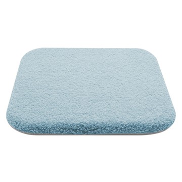 Mini嚴選 泰迪絨布記憶棉防滑坐墊  32 x 24 x 4cm  淺藍色