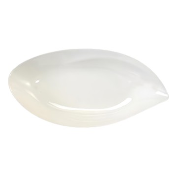 象牙強化 新葉形盤 瓷器  象牙白  大(360 x 160 x 65mm)  1個