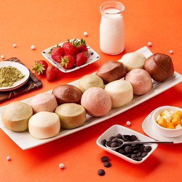 【滿面香】繽紛鮮奶小饅頭-12入裝