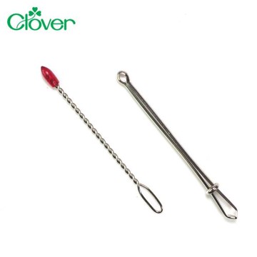 日本可樂牌Clover穿帶繩器穿繩器35-102穿帶器(2入;長7公分)穿線器鬆緊帶穿針夾式穿帶夾