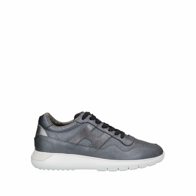 ホーガン HOGAN スニーカー シルバー 41 革 スニーカー