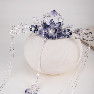 【墨蓮】漢服發冠女古風發簪流蘇步搖古裝明制頭飾古代簪子發飾