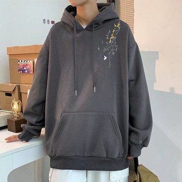 臺灣出貨 套頭式Hoodie長袖款 圖案印花 男女皆可穿 多尺碼M-8XL 休閒印花上衣 街頭潮流造型連帽上衣 OUVQ