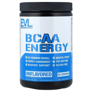 EVLution Nutrition, BCAA Energy®, Unflavored, 8.4 oz (237 g)