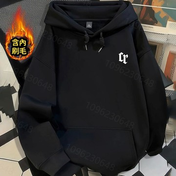 【隔日到貨】680g純棉重磅簡約字母印花純棉美式帽t復古長袖男女通用寬鬆圓領上衣百搭Oversize落肩上衣大尺碼衛衣