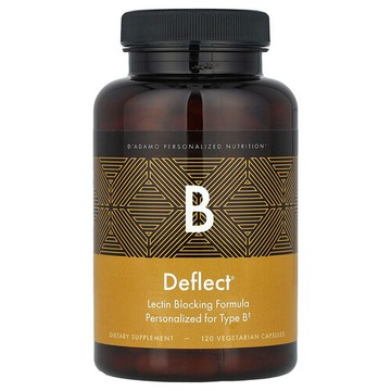 D'adamo, Deflect® B，凝集素阻斷配方，120 粒素食膠囊