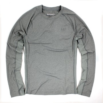 美國百分百【全新真品】Abercrombie & Fitch T恤 AF 排汗衫 T-shirt 運動 慢跑 E147