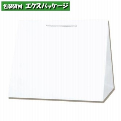 T型チャームバッグ　W3　晒140g　白無地　100枚入　#003160800　ケース販売　取り寄せ品　シモジマ