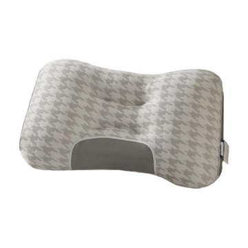 A&R 雲朵舒適SPA深睡千鳥紋記憶護頸枕 中枕  白灰色  70 x 45 x 5cm  1個