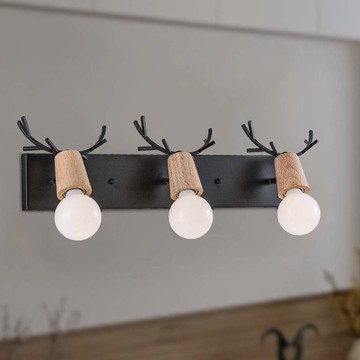 北歐風原木壁燈 YP80-852-B3