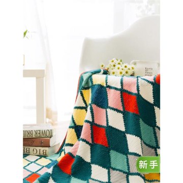 蘇蘇姐家彩色琉璃教程棉線毯子