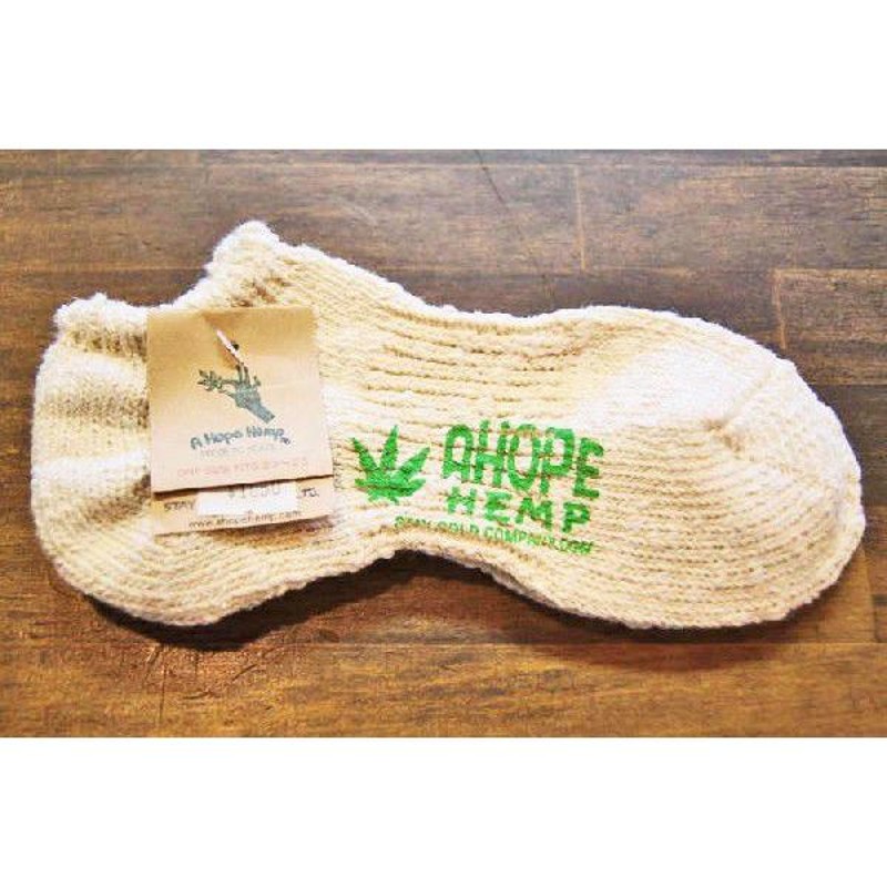 靴下 アホープヘンプ A HOPE HEMP Hemp Socks HSX-008（natural ...