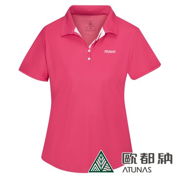 女款Polygiene涼感抑菌短袖POLO衫/排汗快乾(A1PS2307W桃/防曬/透氣)