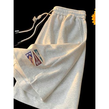 運動短褲男款夏季寬松休閑五分褲美式重磅衛褲男士褲子直筒大褲衩