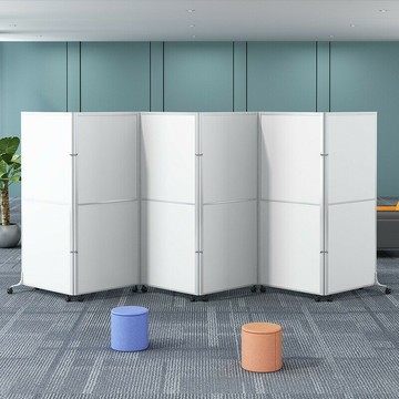 熱銷/免運費 辦公室隔斷高屏風移動折疊屏風玻璃簡約可活動門車間圍擋板墻