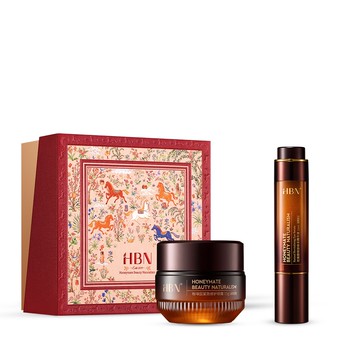 【HBN官方】早C晚A緊緻亮眼馬年限定禮盒組(咖啡因眼霜高階版+雙A眼部精華)