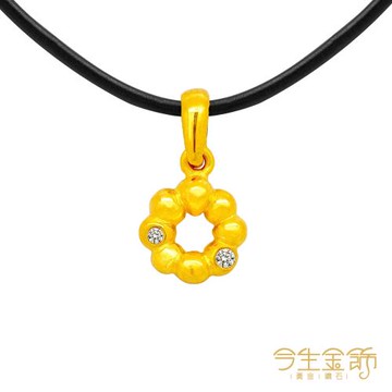 【今生金飾】幸福波堤墜 黃金墜飾