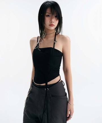 BUNNYHILL BH0011 LULLABY HALTER TOP 多層束身胸衣 (黑色)