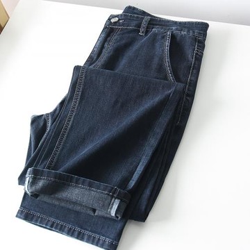 DOM公司單！細膩彈力！春季男士外貿重工水洗休閑柔軟直筒牛仔褲