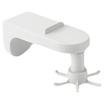 免打孔廚具旋轉收納掛鉤 PP材質 無痕背膠 17x7x8.5cm  北歐白  1個