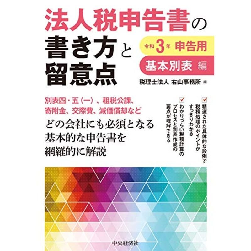 法人税申告書の書き方と留意点 基本別表編