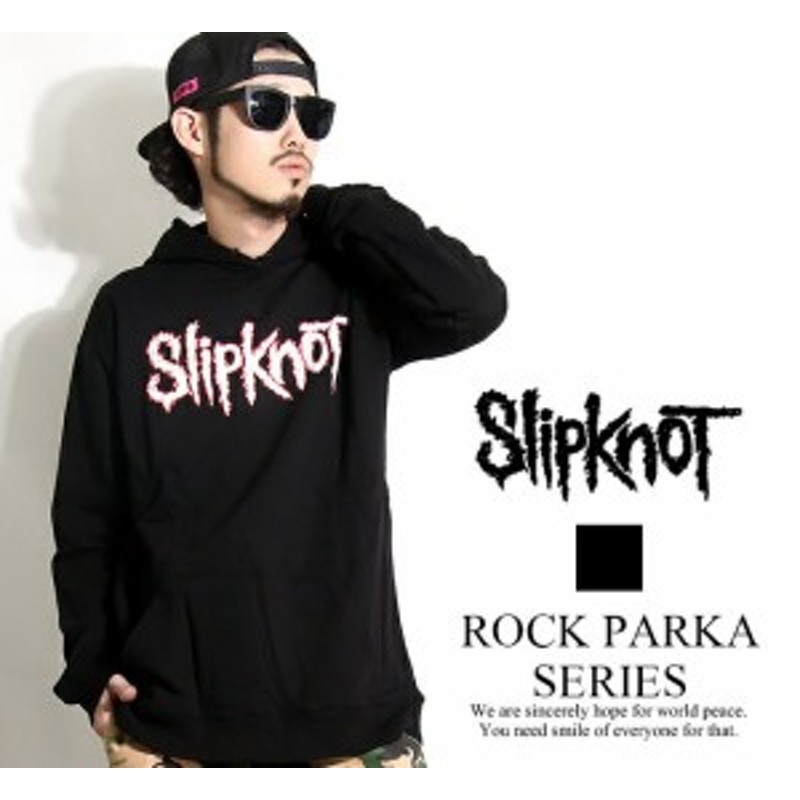 ロックパーカー Slipknot 白文字ロゴ イラスト スリップノット フード付 バンドtシャツ 大きいサイズ 通販 Lineポイント最大get Lineショッピング