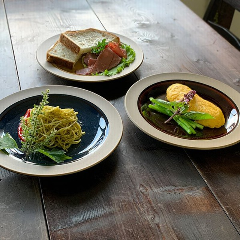 パスタ皿 おしゃれ プレート カントリーサイド23cm皿 ワンプレート ミート皿 大皿 丸皿 モダン カフェ風 日本製 通販 Lineポイント最大0 5 Get Lineショッピング