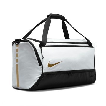 [ACS] Nike 包包 Hoops Elite Duffle Bag 男女款 白 黑 金 健身包 行李袋 大容量 DX9789-100
