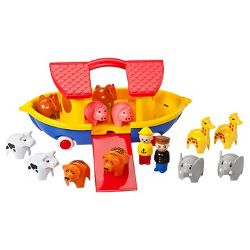VIKINGTOYS 動物水上方舟 Set 瑞典品牌 原裝進口 專為幼童設計的安全玩具 通過全球多項檢驗  1組