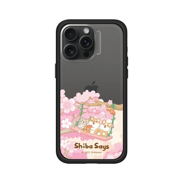 iPhone 15 Pro Max Mod NX 黑 - 柴語錄 Shiba Says - 櫻花鞦韆