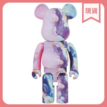 BEARBRICK Marble 紫色大理石 1000％
