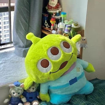 台灣-出貨💖抖音爆款 三眼怪 毛絨玩具公仔 超萌三眼仔 玩偶 搞怪 生日禮物 送女生 玩具總動員 交換禮物畢業季情侶