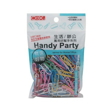 COX 三燕 33mm 彩色 迴紋針 12包/組 HB-330｜領券最高折$220