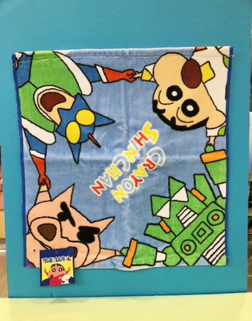 【震撼精品百貨】蠟筆小新_Crayon Shin-chan~小新小方巾-藍色#43379