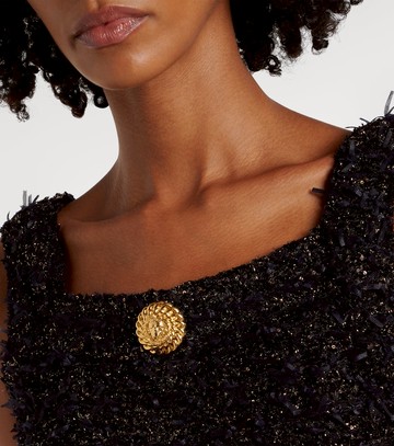 Balmain Lamé tweed crop top