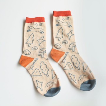 日常線條 | 插畫棉襪