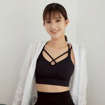 【EASY SHOP】RUN-愛運動-REE LIFE運動背心美背BRA TOP-極冷黑